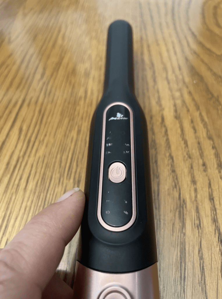 Mexitop Cordless Flat Iron showing ware of writing