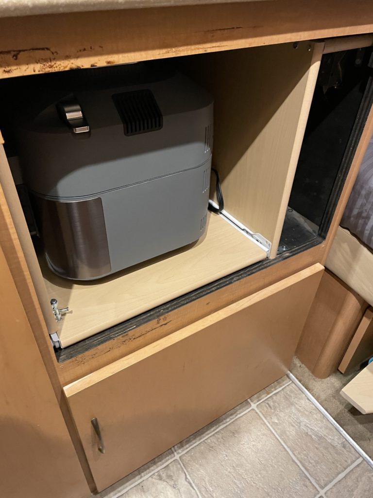 Ninja Speedi closed drawer in Van