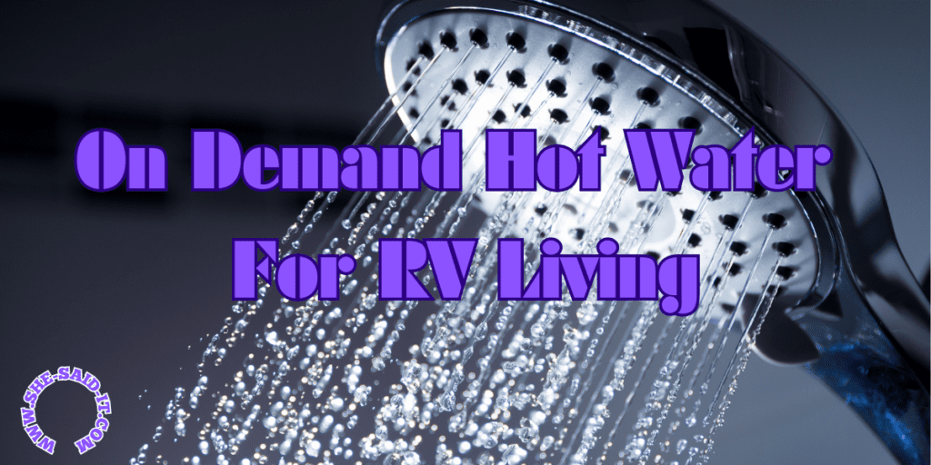 on demand hot water for rv