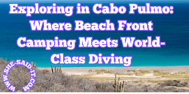 Exploring in Cabo Pulmo: Where Beach Front Camping Meets World-Class Diving