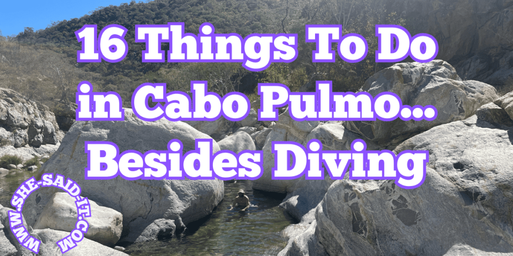 things to do in cabo pulmo
